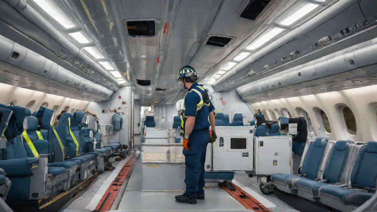 Ar Simulation for Emergency Response Drills in Aviation Industries